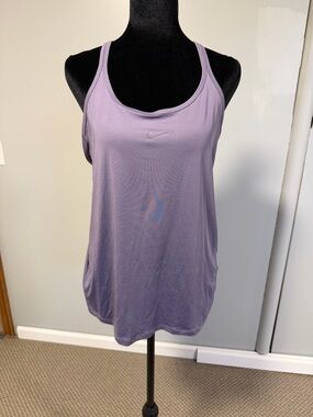 Nike One Dri-FIT Tank Top Purple Racerback Size M Athletic Workout